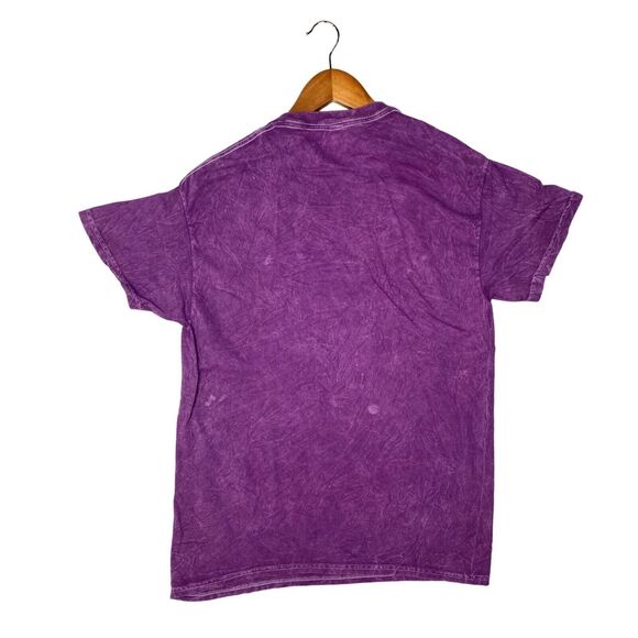Nirvana Vintage Style Smile Back Short Sleeve Unisex T Shirt Crew Neck M Purple - Picture 12 of 15